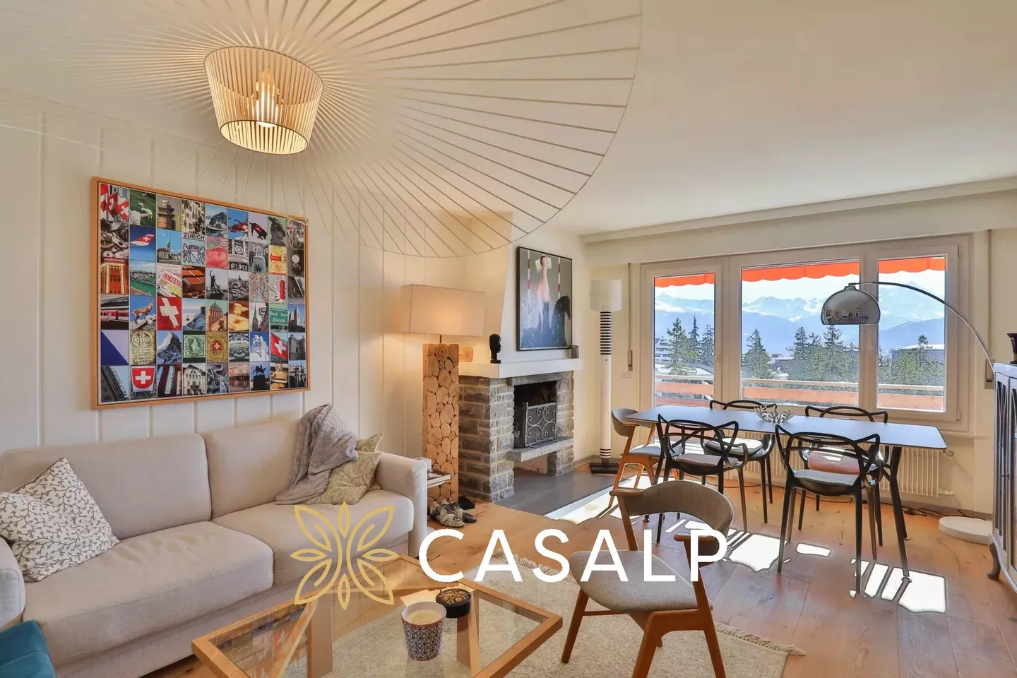 Superbo appartamento di 2.5 stanze con vista panoramica ? Ski-in / Ski-out a Crans - Foto 4 di 18