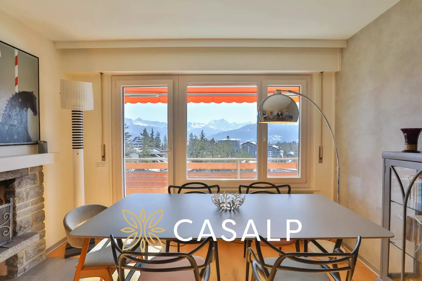 Superbo appartamento di 2.5 stanze con vista panoramica ? Ski-in / Ski-out a Crans - Foto 15 di 18