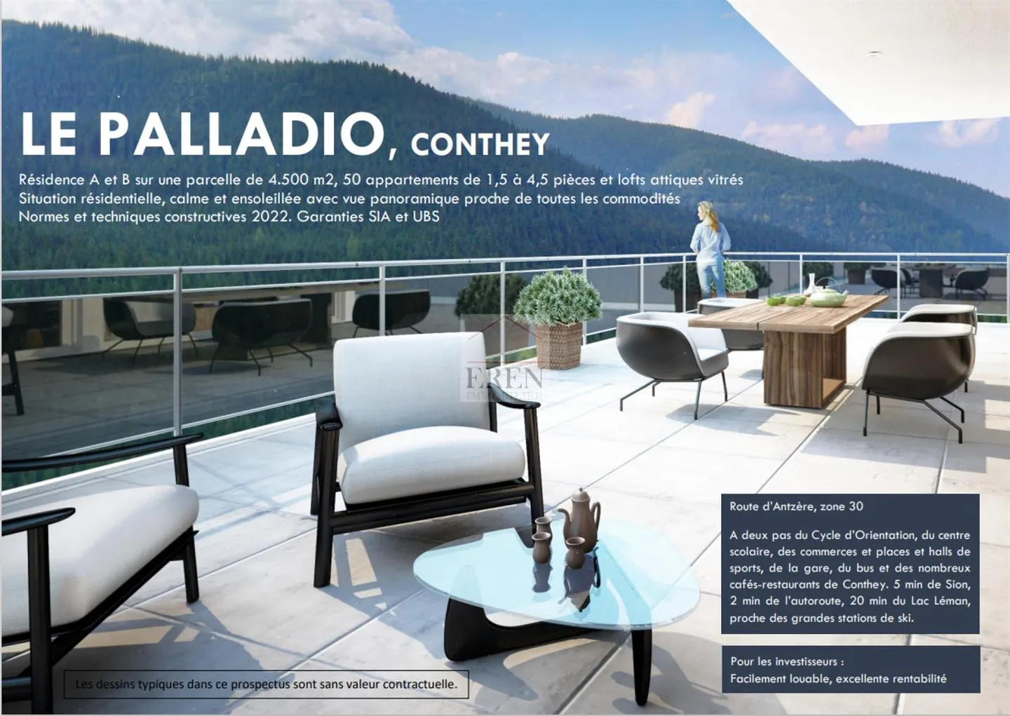 Appartamento nuovo di 3,5 locali di 88 m2 con balcone-terrazza di 40m2 - Foto 9 di 13