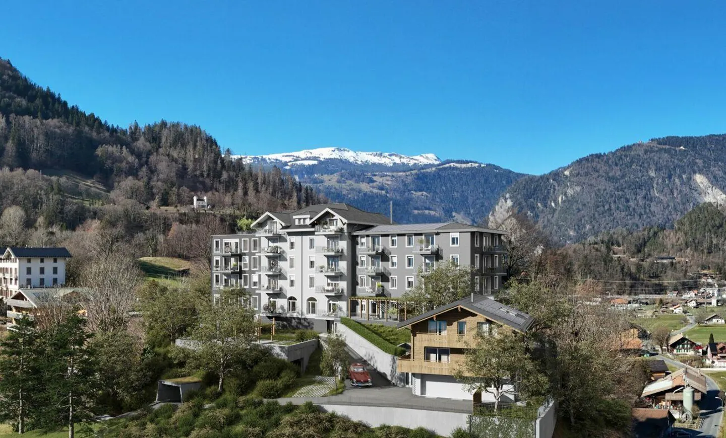 Newly built 3.5-room apartment No. 3 with south balcony - Schönbühl 360° Wilderswil - Photo 10 of 10