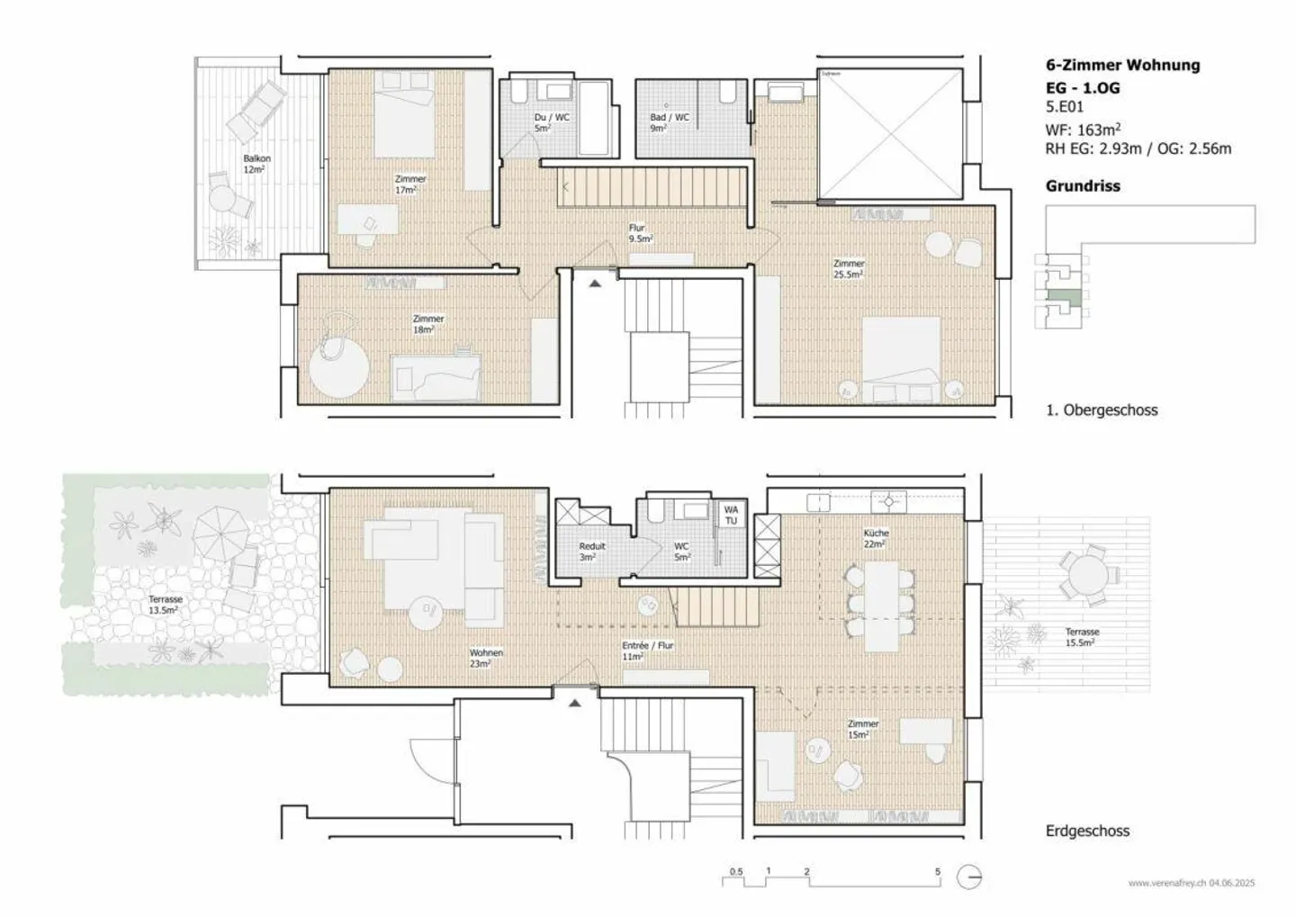 Nuova costruzione di maisonette 6 stanze (2 terrazze / 1 balcone) diverse stanze... - Foto 1 di 1
