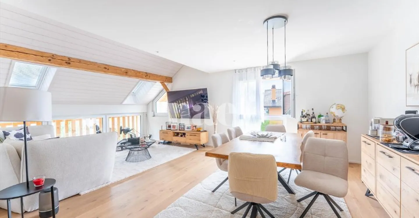 Wunderschöne 4,5-Zimmer-Wohnung mit großer Terrasse zu verkaufen in Posieux - Foto 1 von 9