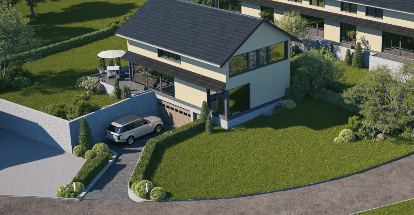 Bussy-sur-Moudon: villa di 5,5 locali con giardino e cantina privata - Foto 4 di 5