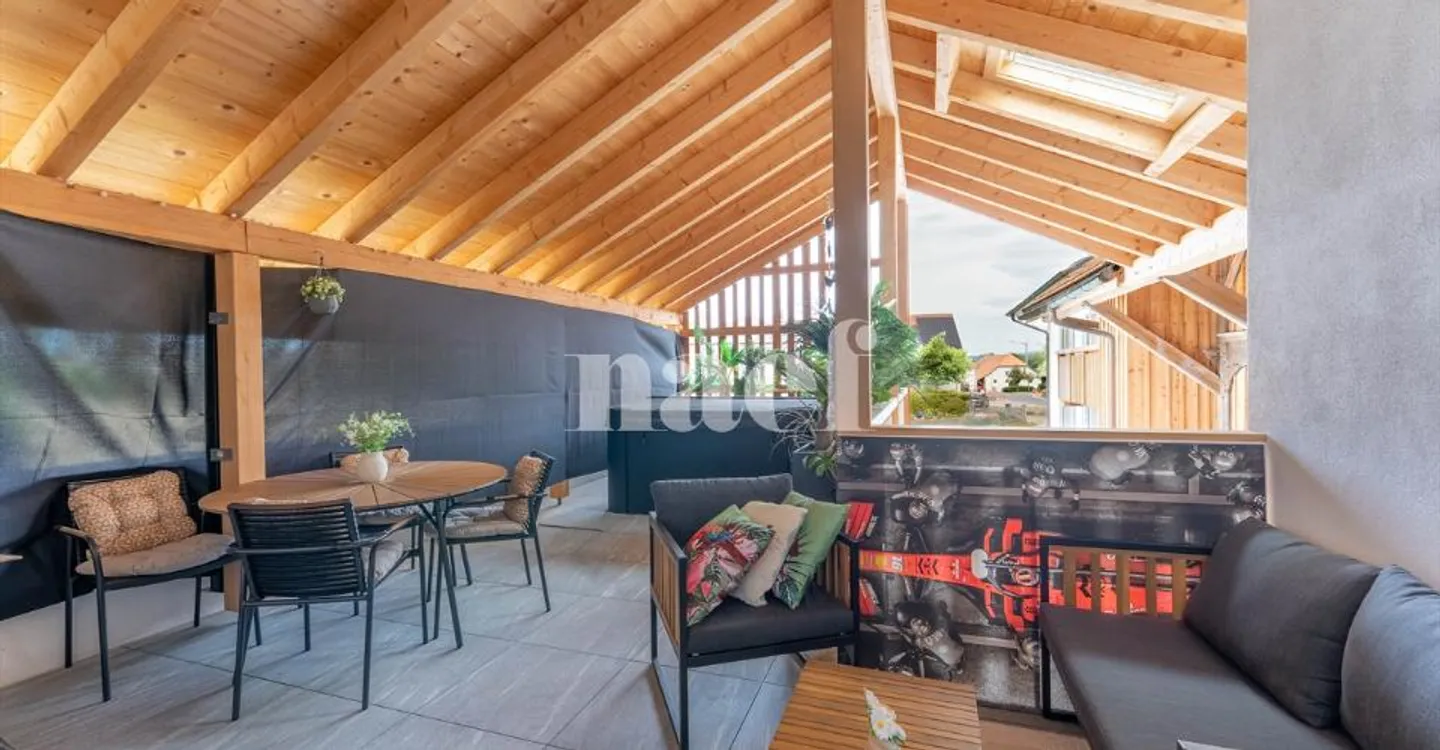 Wunderschöne 4,5-Zimmer-Wohnung mit großer Terrasse zu verkaufen in Posieux - Foto 9 von 9