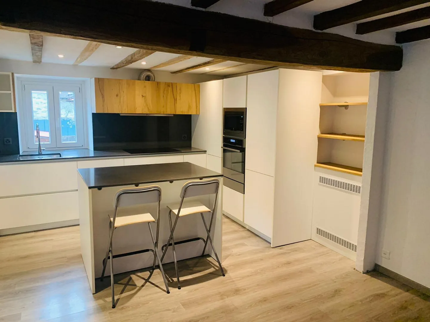 Monolocale 1,5 camere ristrutturato con camino a Sonvico - Foto 4 di 6