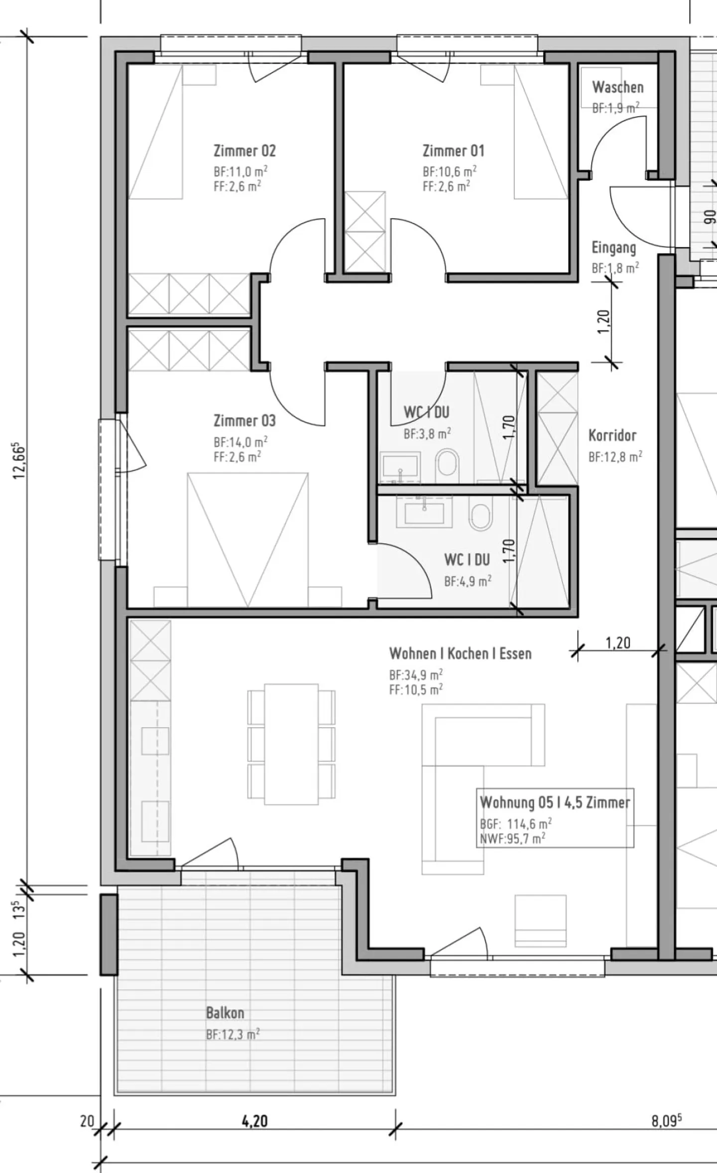 Appartement Familial Attrayant au Cœur de Niederbipp - Nouvelle Construction 2026 - Photo 6 sur 7