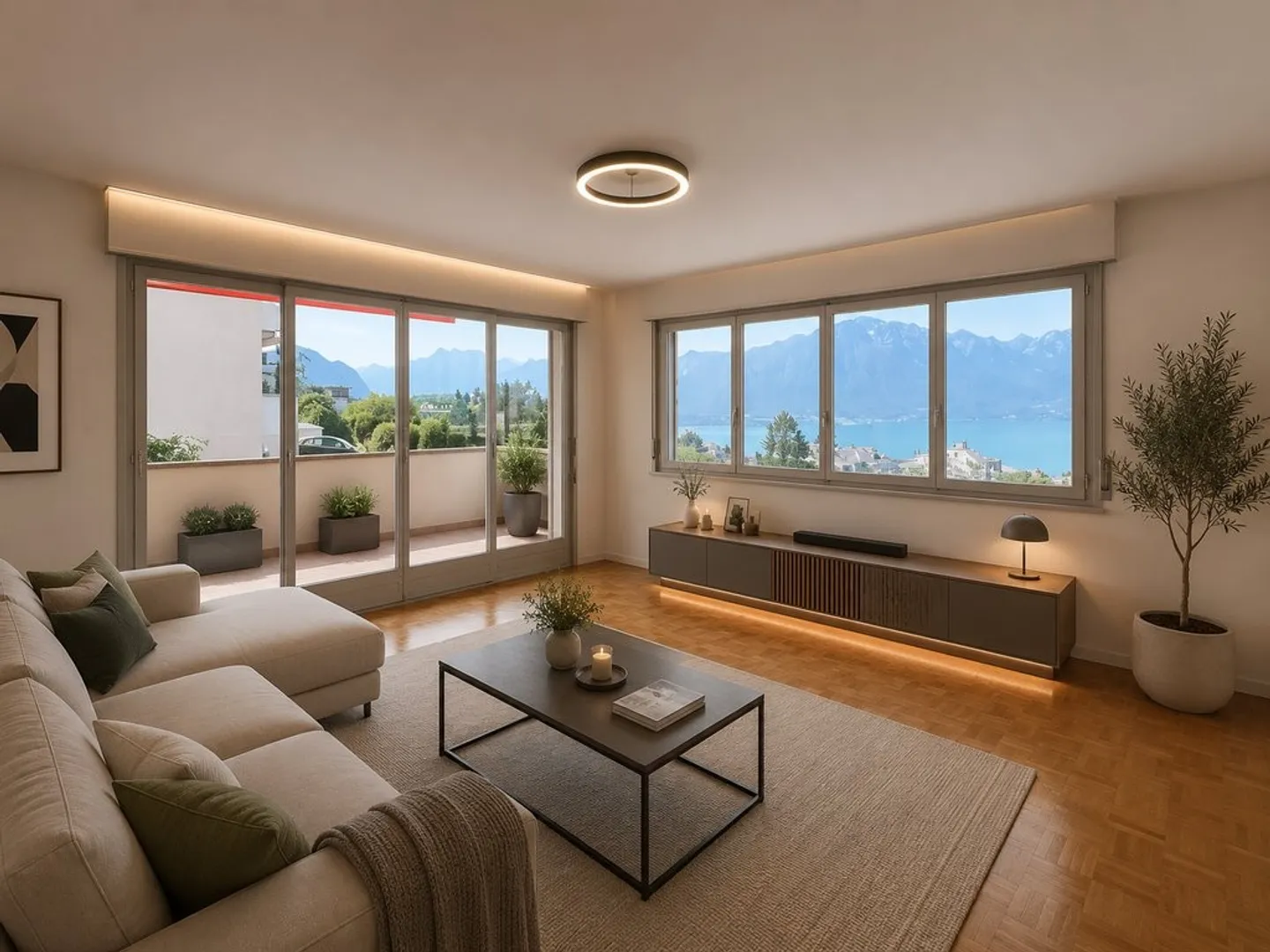 Appartement Charmant avec Vue sur le Lac - Photo 1 sur 12