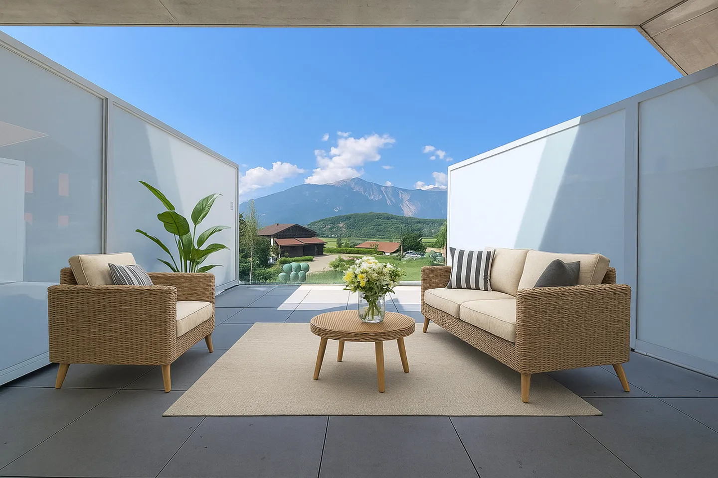 APPARTEMENT DE 3.5 PIÈCES AVEC TERRASSE - Photo 1 sur 10