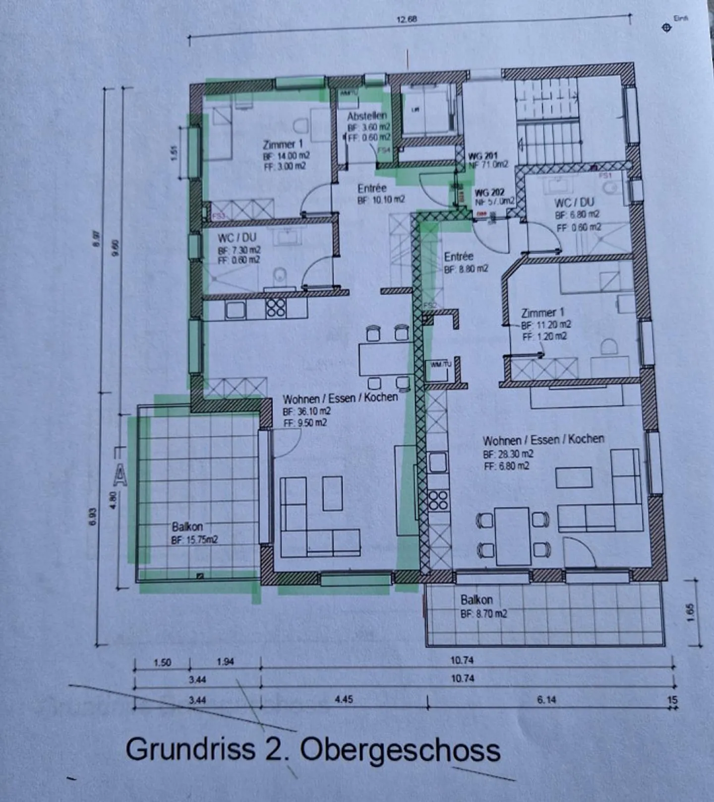 Geräumige neue 2.5 Zimmer Wohnung - Foto 9 von 9