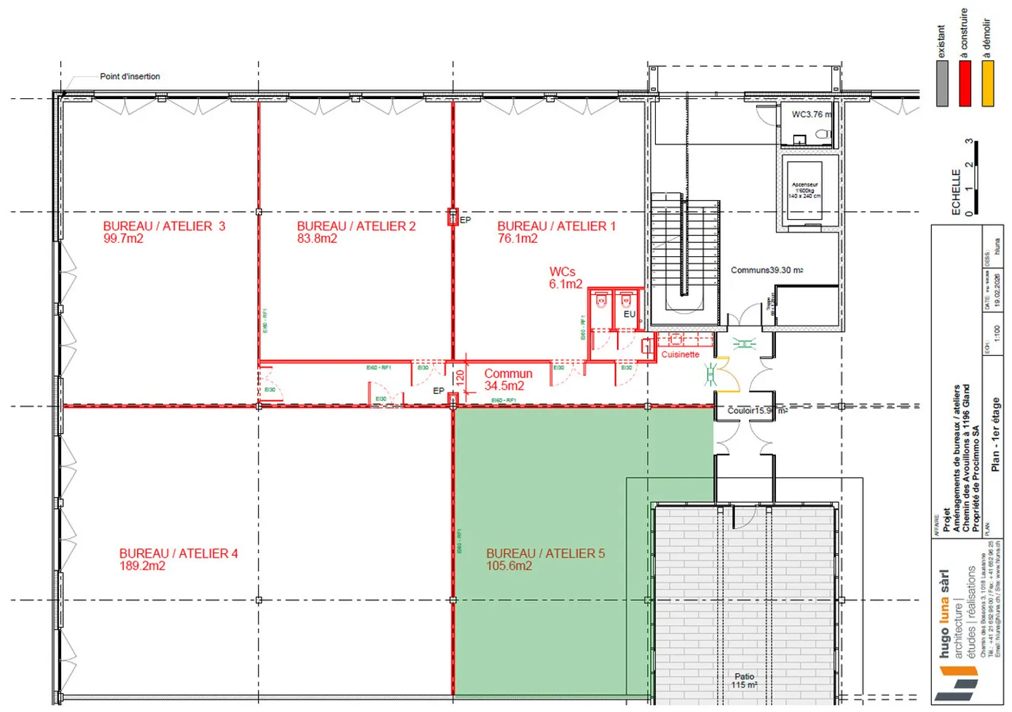 SPARK - 105,6 m2 - Atelier Plug & Play à Gland - Photo 6 sur 6