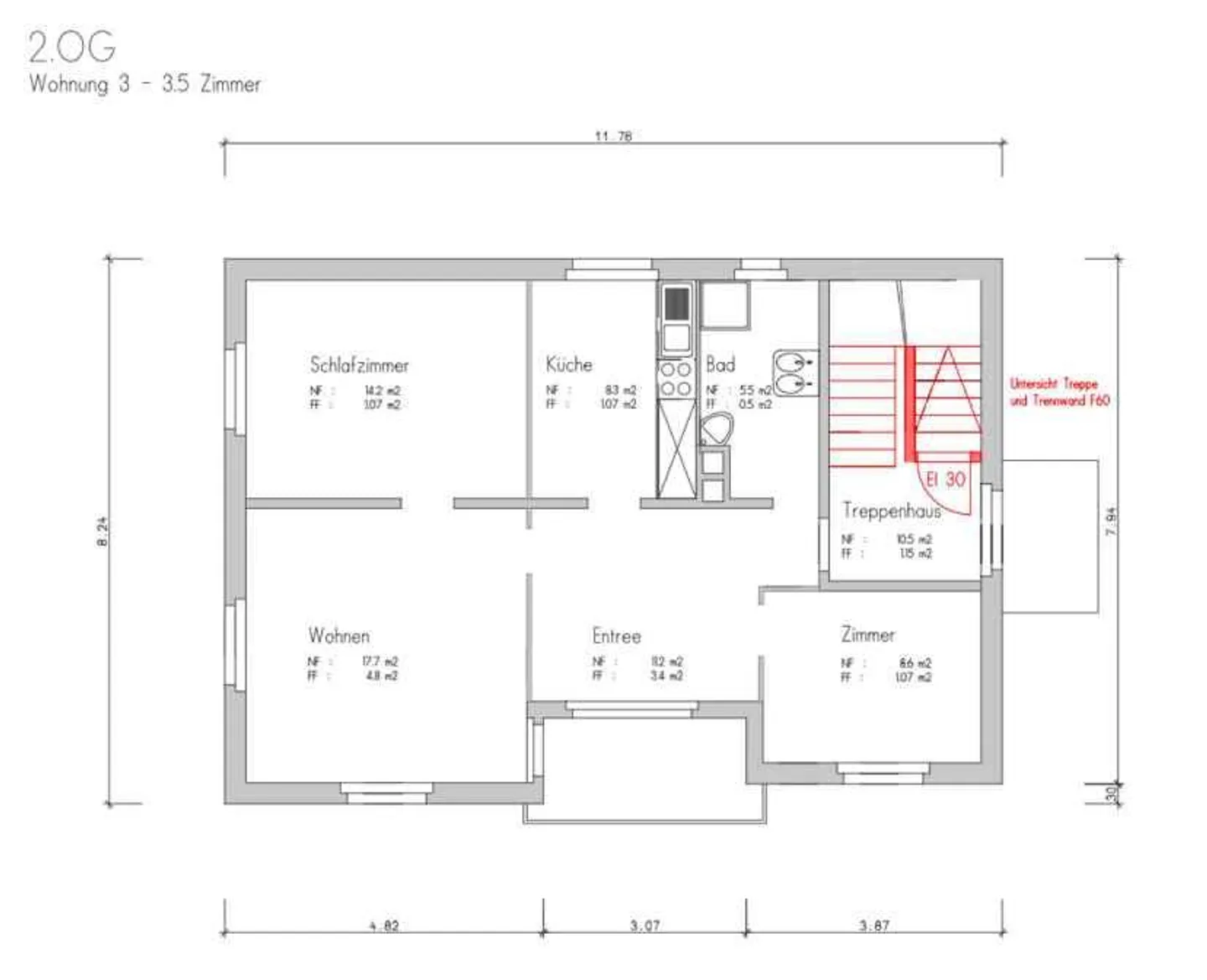 Incantevole appartamento di 3 stanze con balcone e giardino comune - Foto 11 di 11