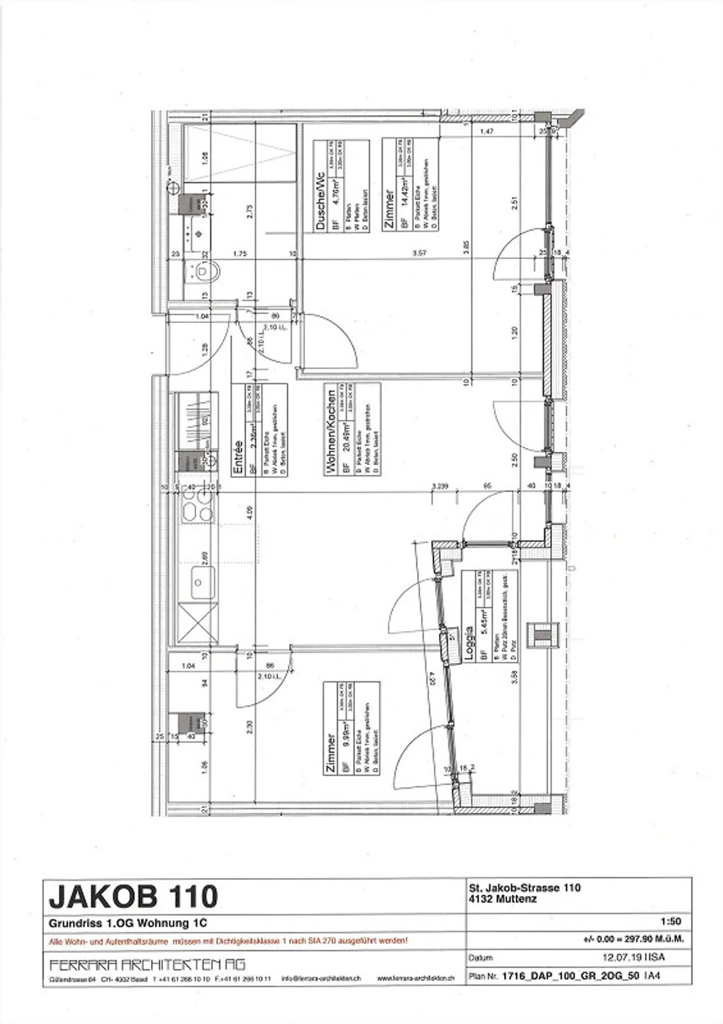 Moderne 3-Zimmer-Wohnung in Muttenz - Foto 6 von 6
