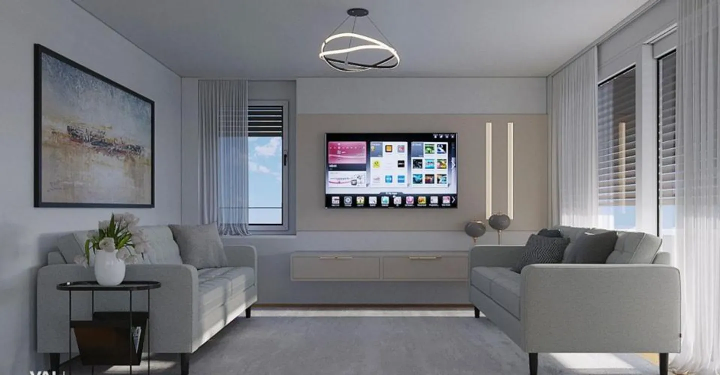 Living above the rooftops of Brig-Glis: Spacious 141 m2 penthouse with style - Photo 4 of 8
