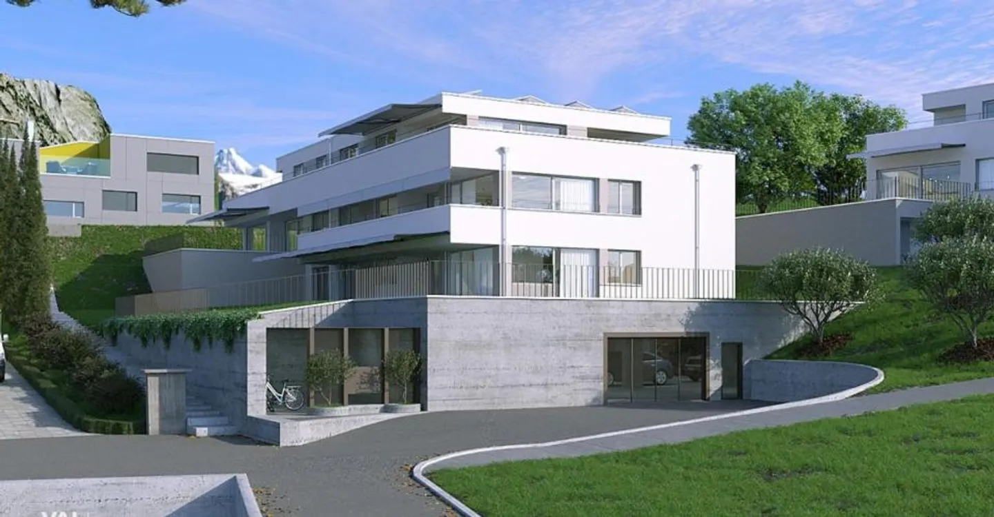 Living above the rooftops of Brig-Glis: Spacious 141 m2 penthouse with style - Photo 1 of 8
