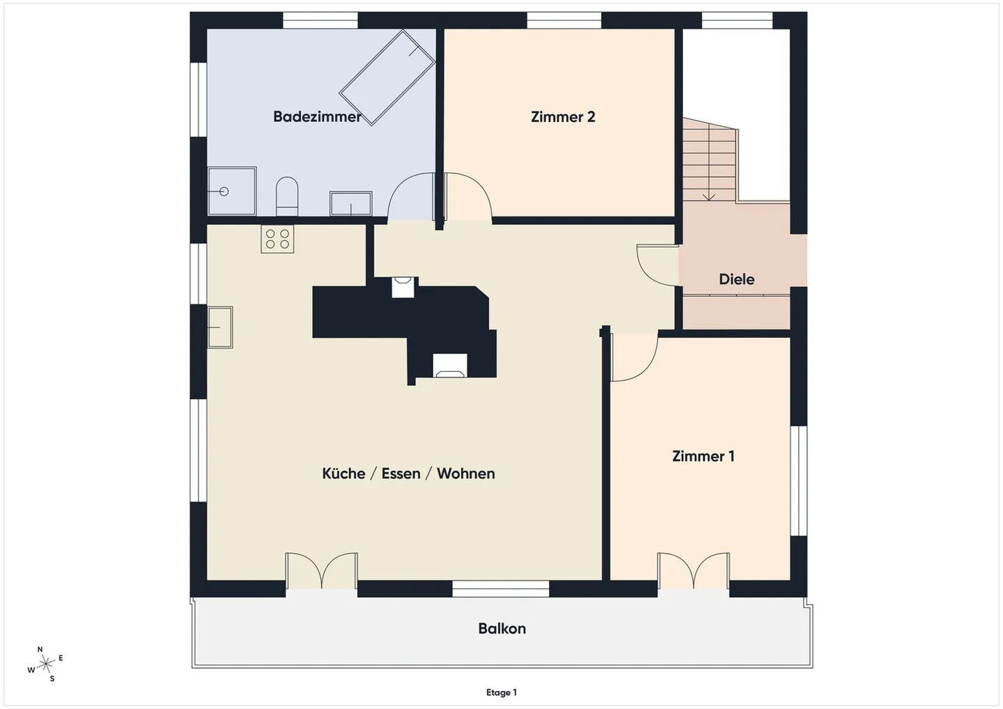 Appartement 3.5 pièces rénové avec style, balcon sud et beaucoup de confort de vie - Photo 11 sur 12