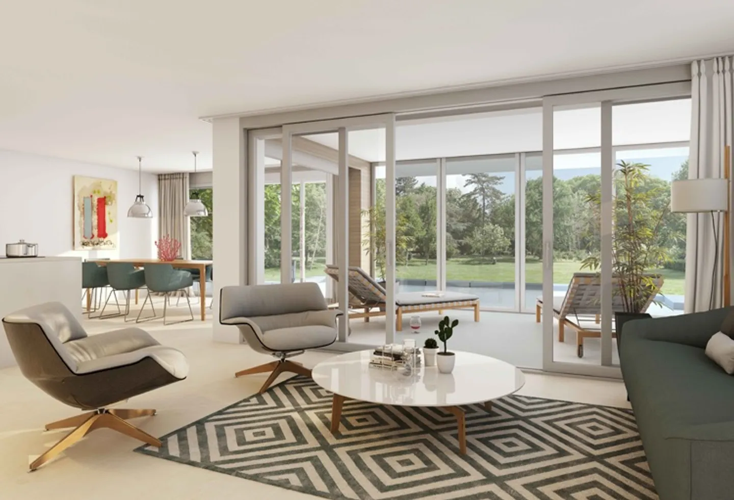 Appartement 4.5 pièces plein de charme, de soleil et d'espace - Photo 2 sur 10