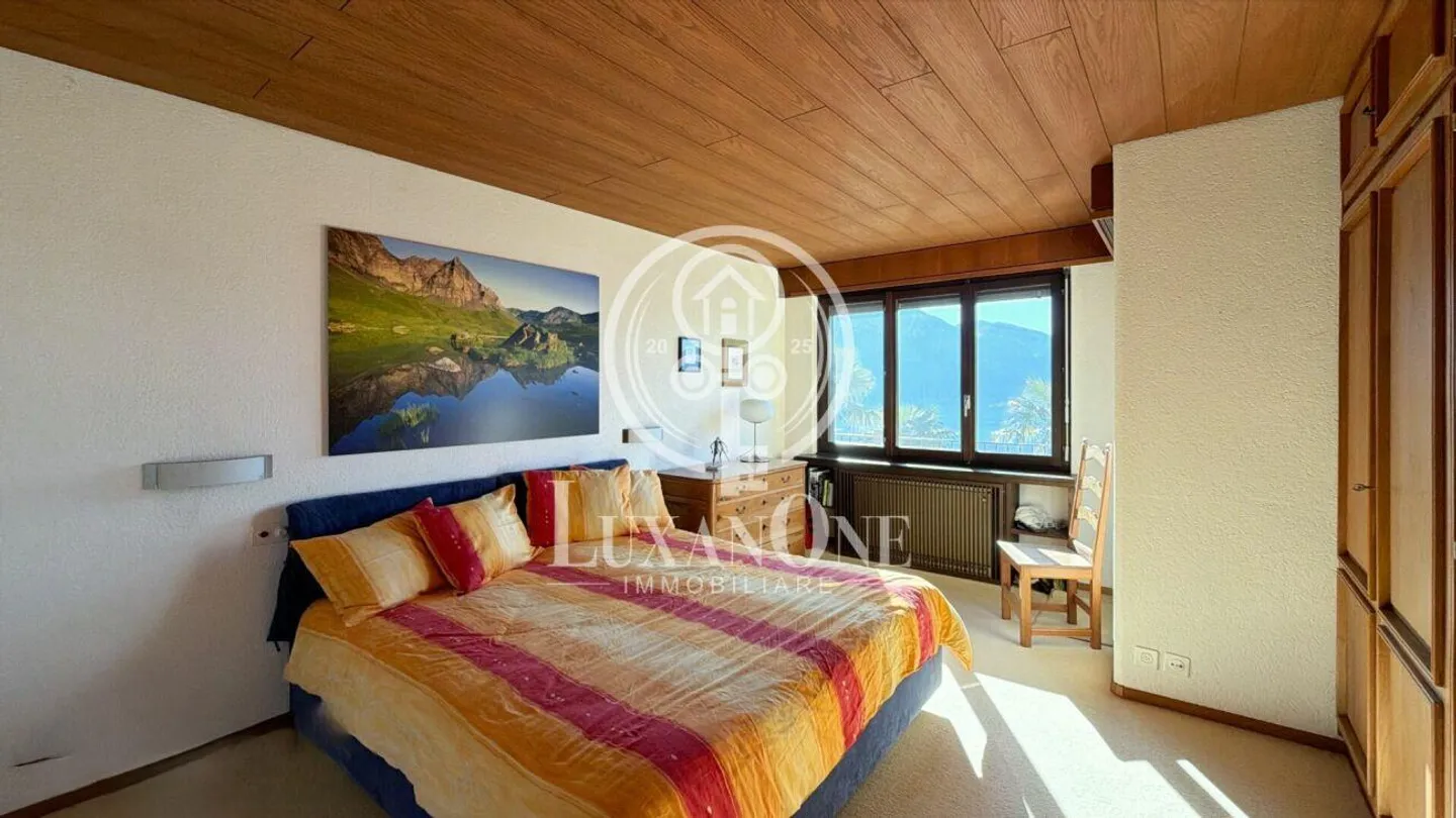 Le charme du Tessin rencontre le panorama - 4,5 pièces avec vue sur le lac à 180° - Photo 12 sur 17