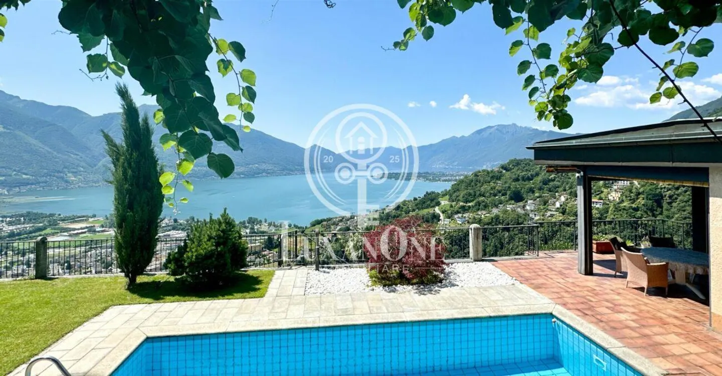Le charme du Tessin rencontre le panorama - 4,5 pièces avec vue sur le lac à 180° - Photo 1 sur 17
