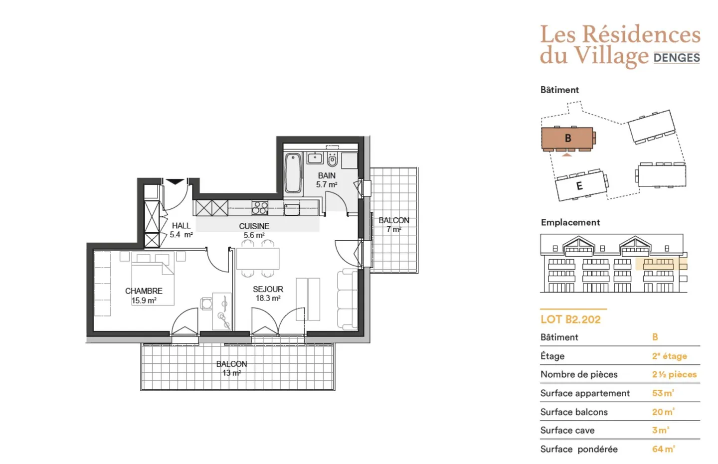 Charmant Appartement 2,5 Pièces - Photo 5 sur 5