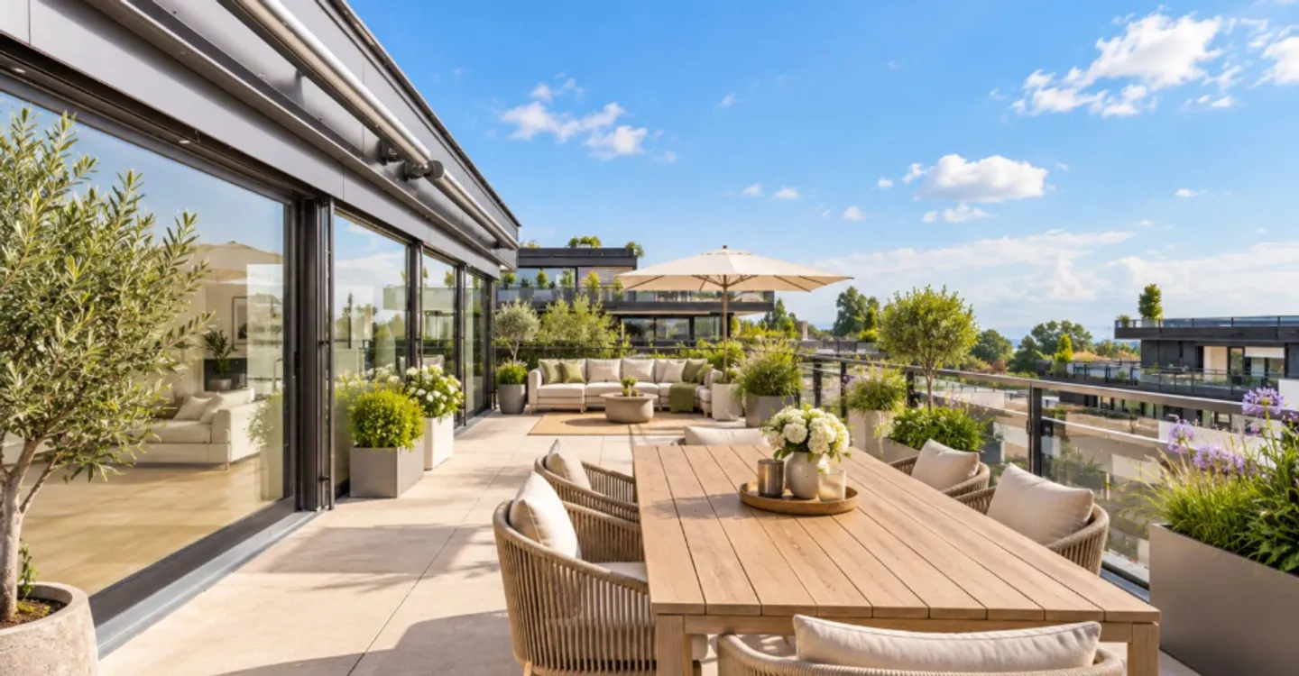 Attique neuf et moderne avec une terrasse rooftop de 95m2 - Photo 1 sur 8