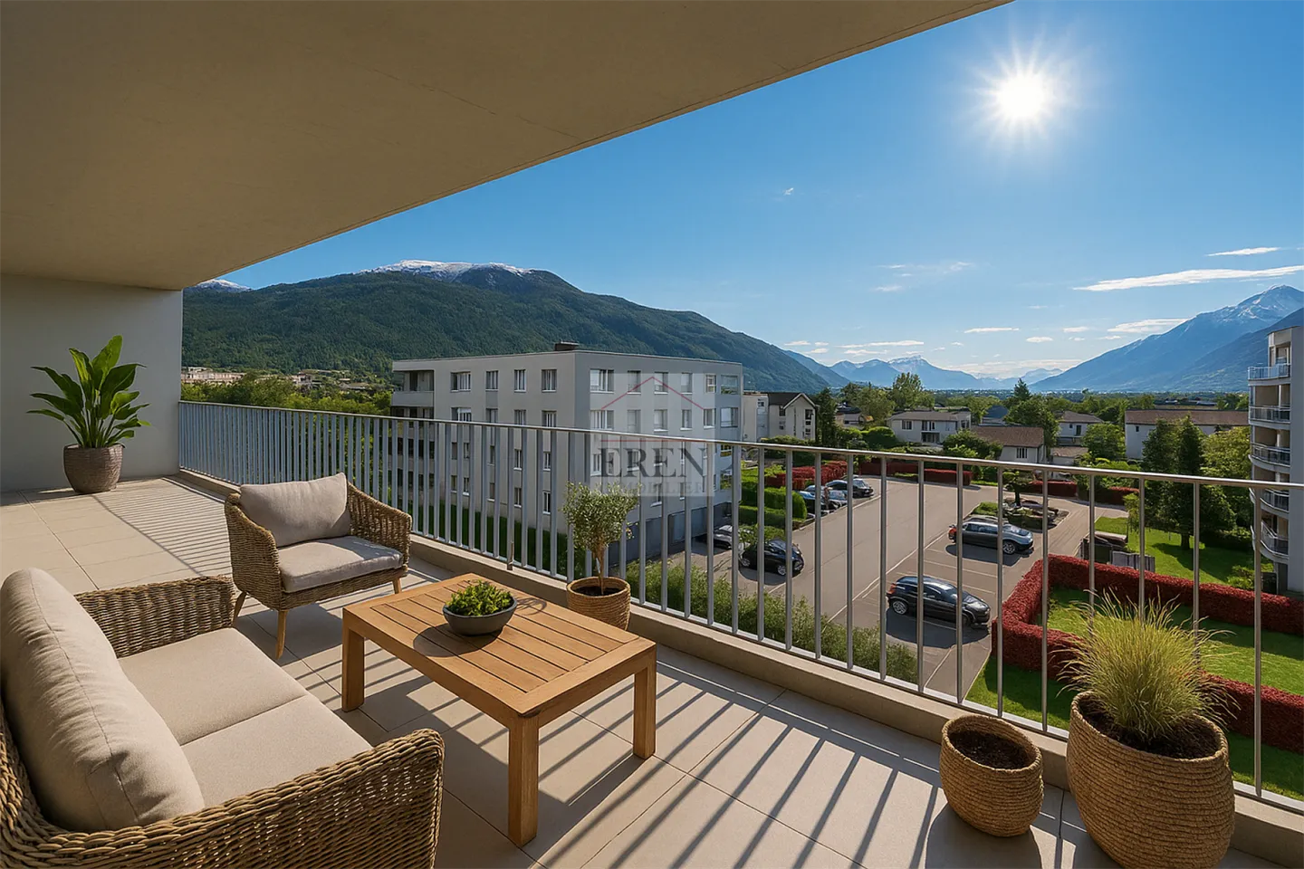 Superbe attique 4 pièces avec façades vitrées et grand balcon-terrasse panoramique de 45 m2 - Photo 1 sur 13