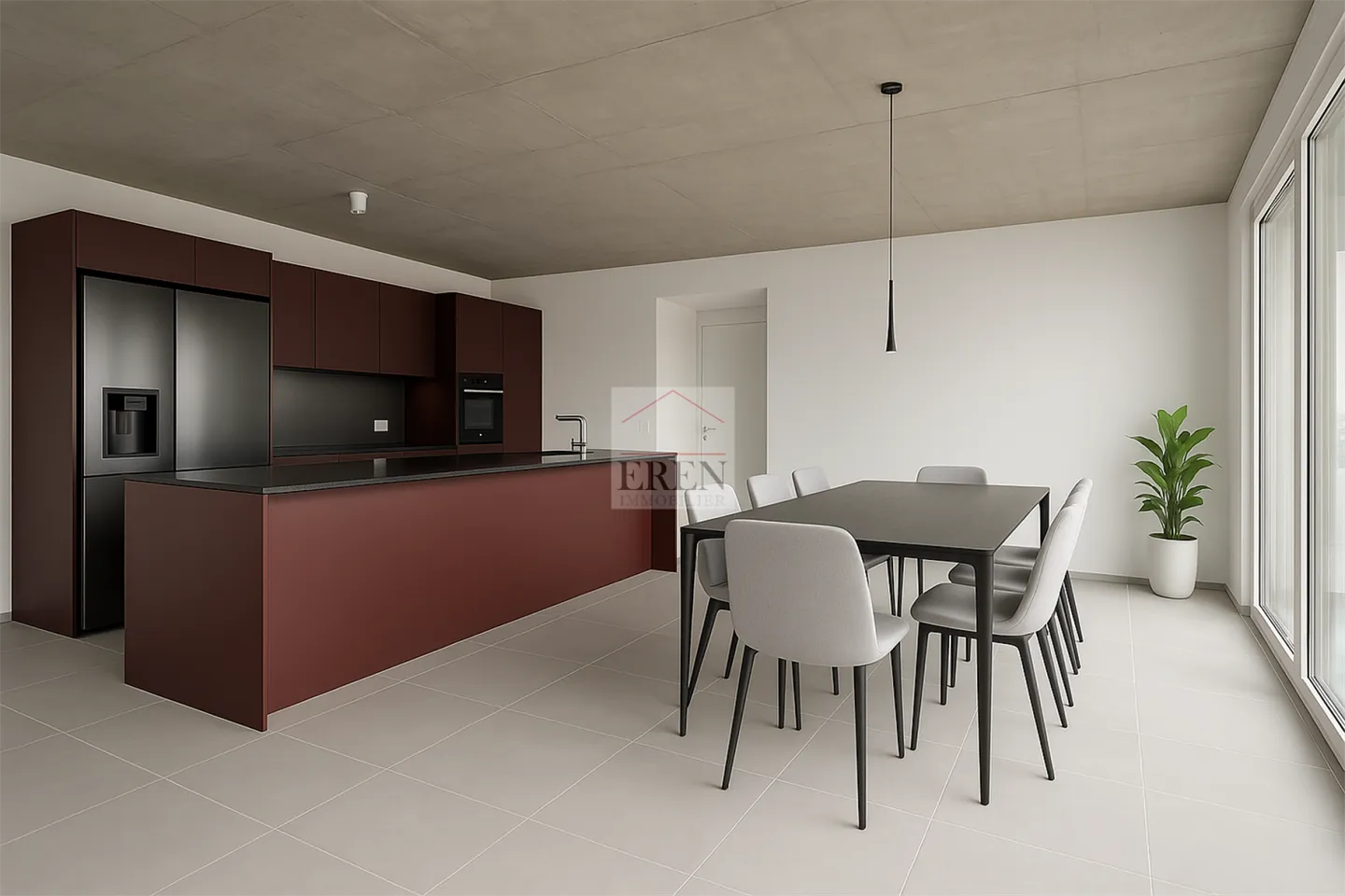 Superbe attique 4 pièces avec façades vitrées et grand balcon-terrasse panoramique de 45 m2 - Photo 2 sur 13