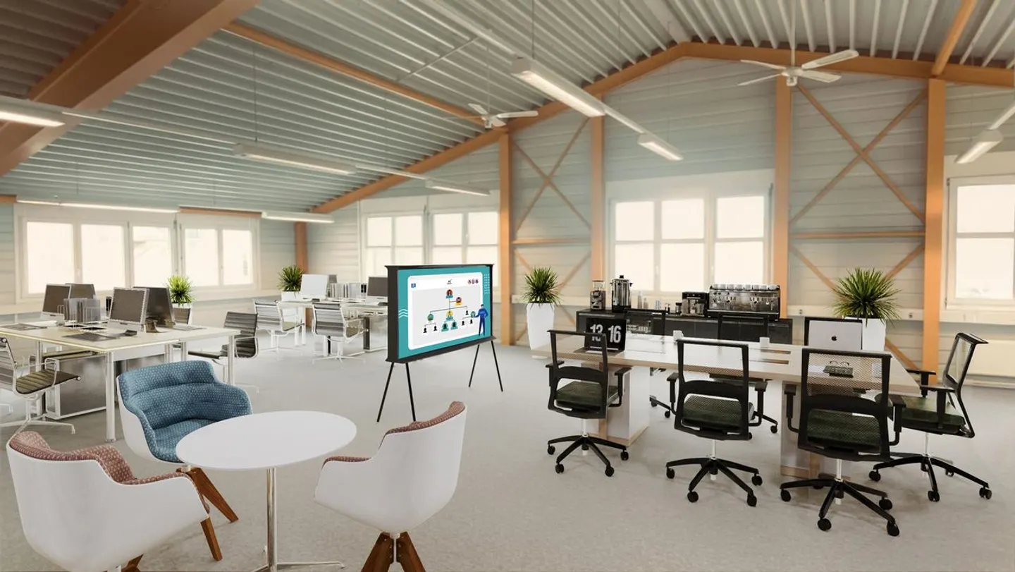 Bureau dans un style loft avec une vue imprenable sur les montagnes - Photo 4 sur 6