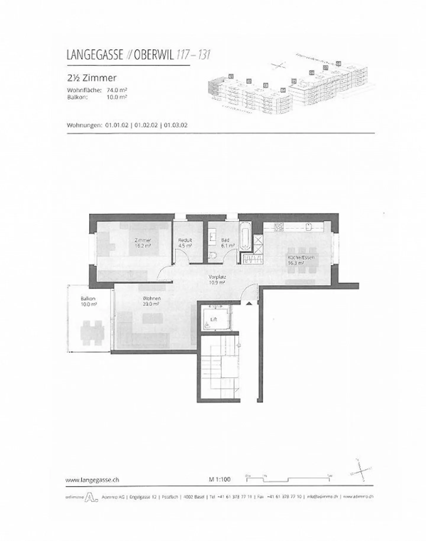 Spacious 2.5-room apartment in Minergie P - Photo 9 of 9