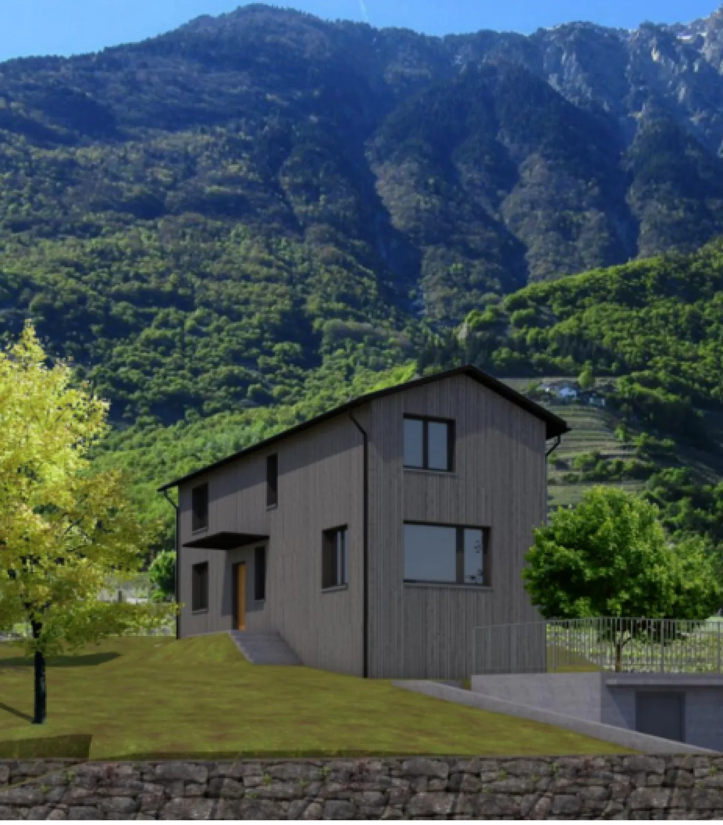 Fully - Terreno edificabile di 379 m² in zona collinare - Foto 3 di 4