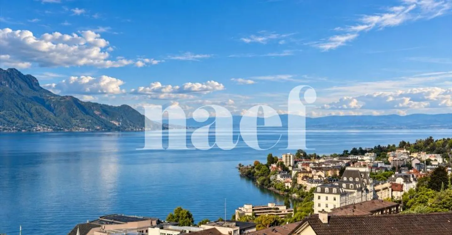 Bell'appartamento di 4,5 locali con vista mozzafiato sul lago in vendita a Montreux - Foto 2 di 12