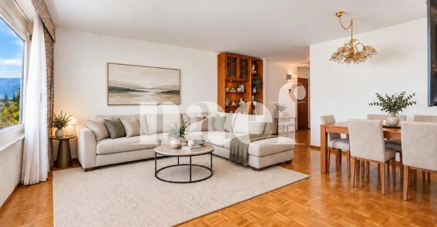 Bell'appartamento di 4,5 locali con vista mozzafiato sul lago in vendita a Montreux - Foto 6 di 12