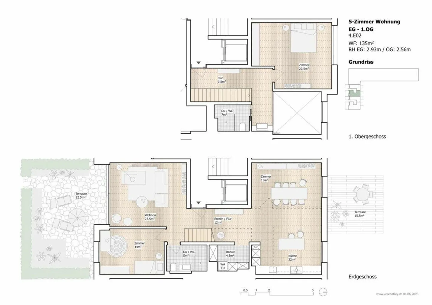 Nuovo appartamento duplex di 5 stanze con 2 terrazze - Foto 8 di 8