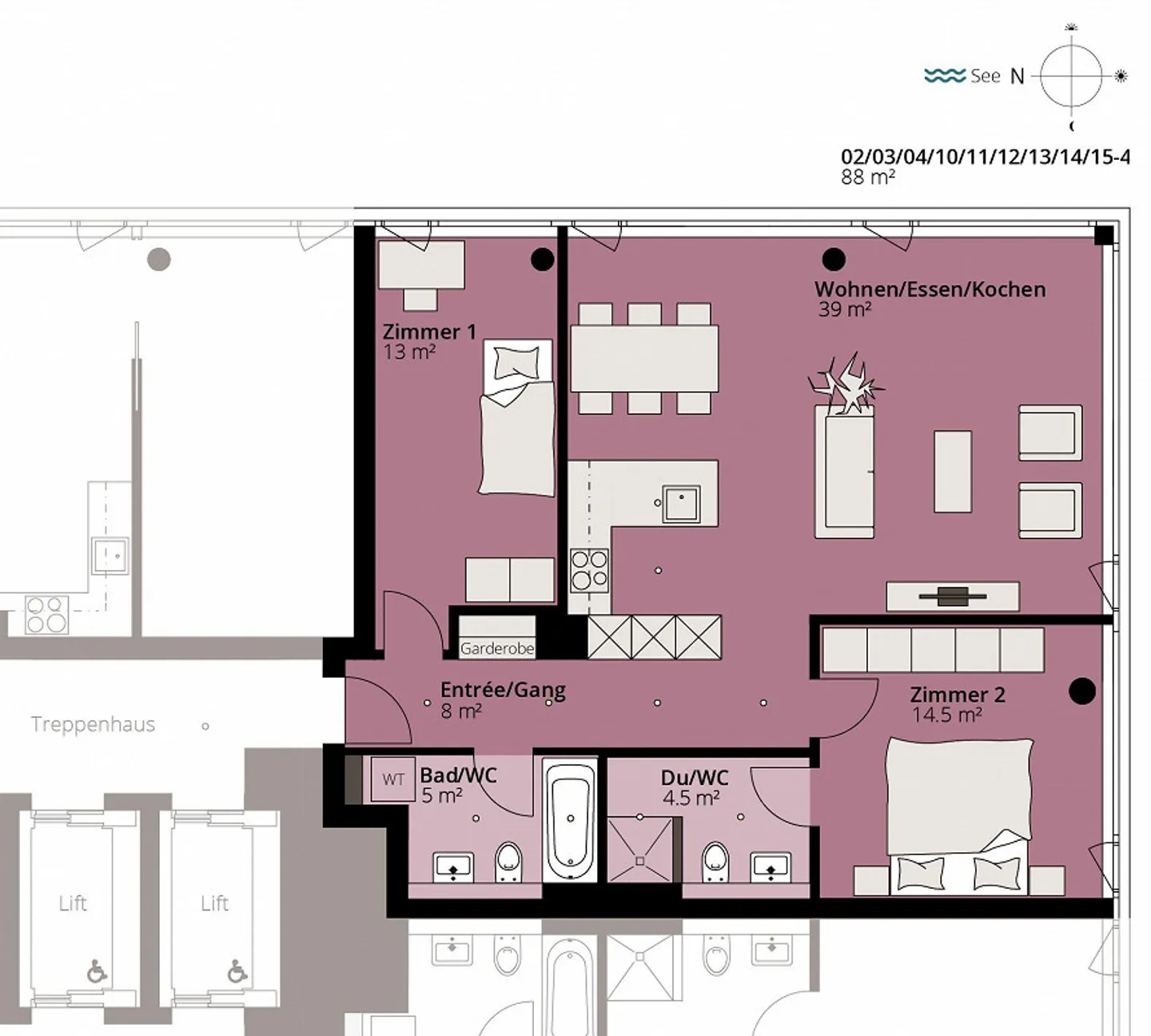 Furnished apartment with a minimum rental period of 3 months - Photo 8 of 8