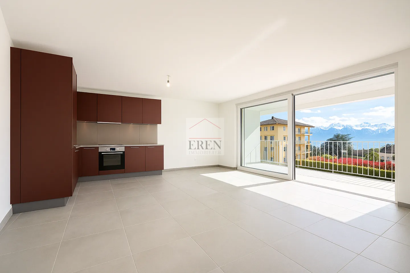 Appartement 3,5 pièces neuf de 88 m2 avec balcon-terrasse de 40m2 à louer à Conthey - Foto 2 di 14