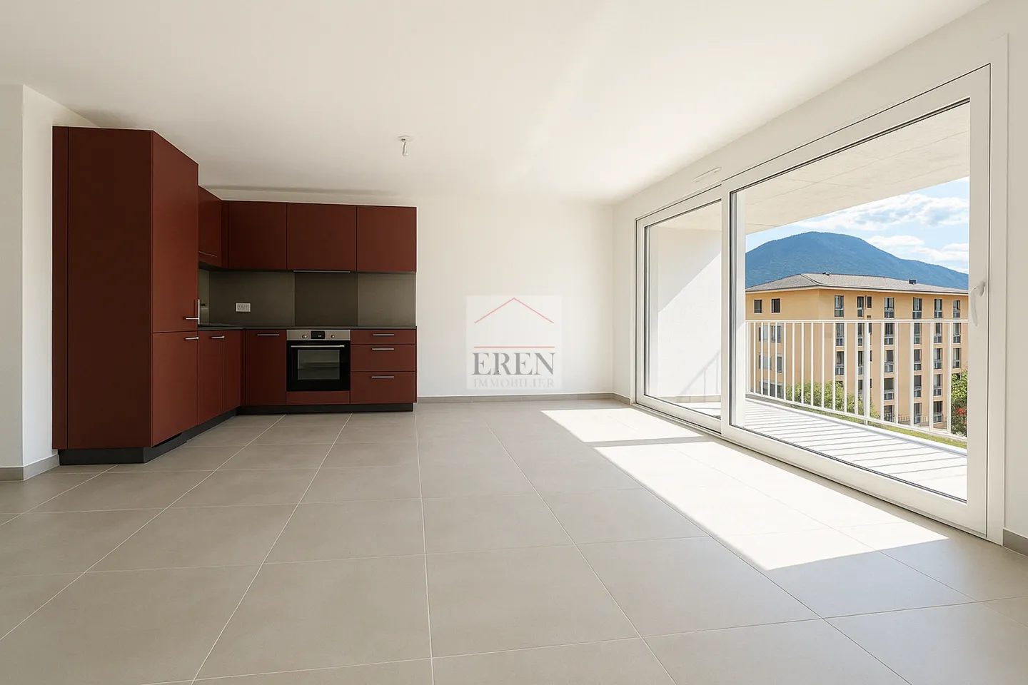 Appartement 3,5 pièces neuf de 88 m2 avec balcon-terrasse de 40m2 à louer à Conthey - Foto 4 di 14