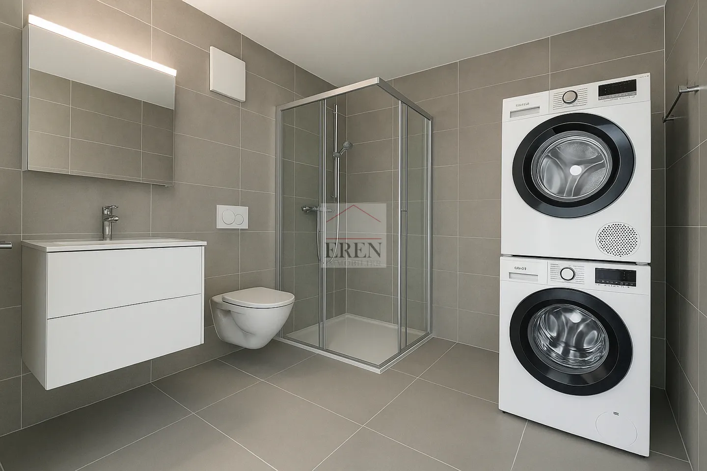 Appartement 3,5 pièces neuf de 88 m2 avec balcon-terrasse de 40m2 à louer à Conthey - Foto 5 di 14