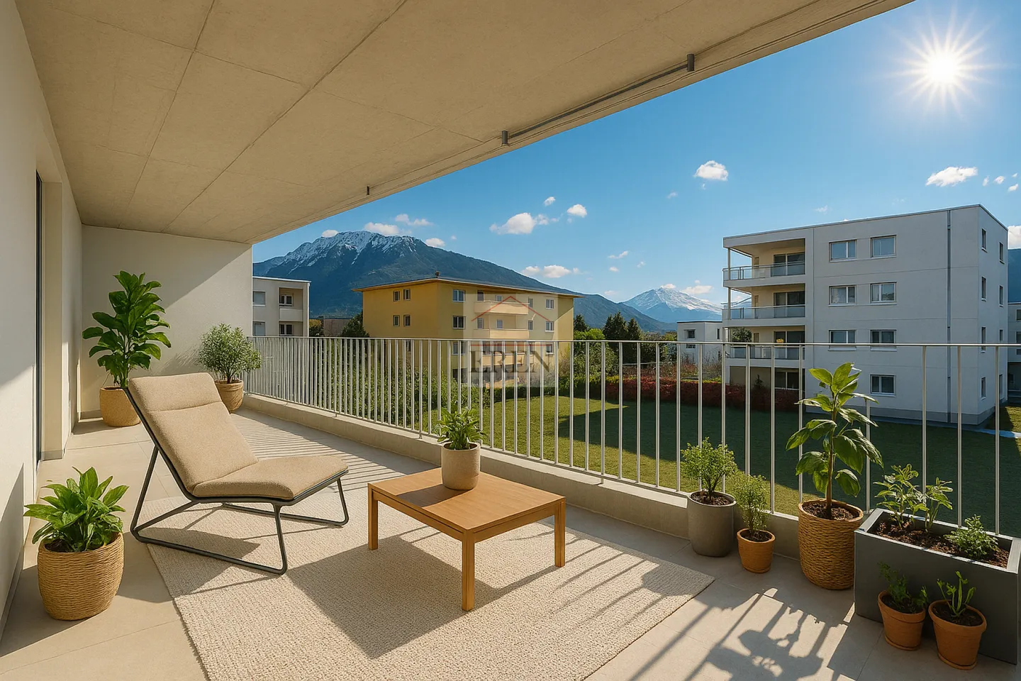 Appartement 3,5 pièces neuf de 88 m2 avec balcon-terrasse de 40m2 à louer à Conthey - Foto 1 di 14