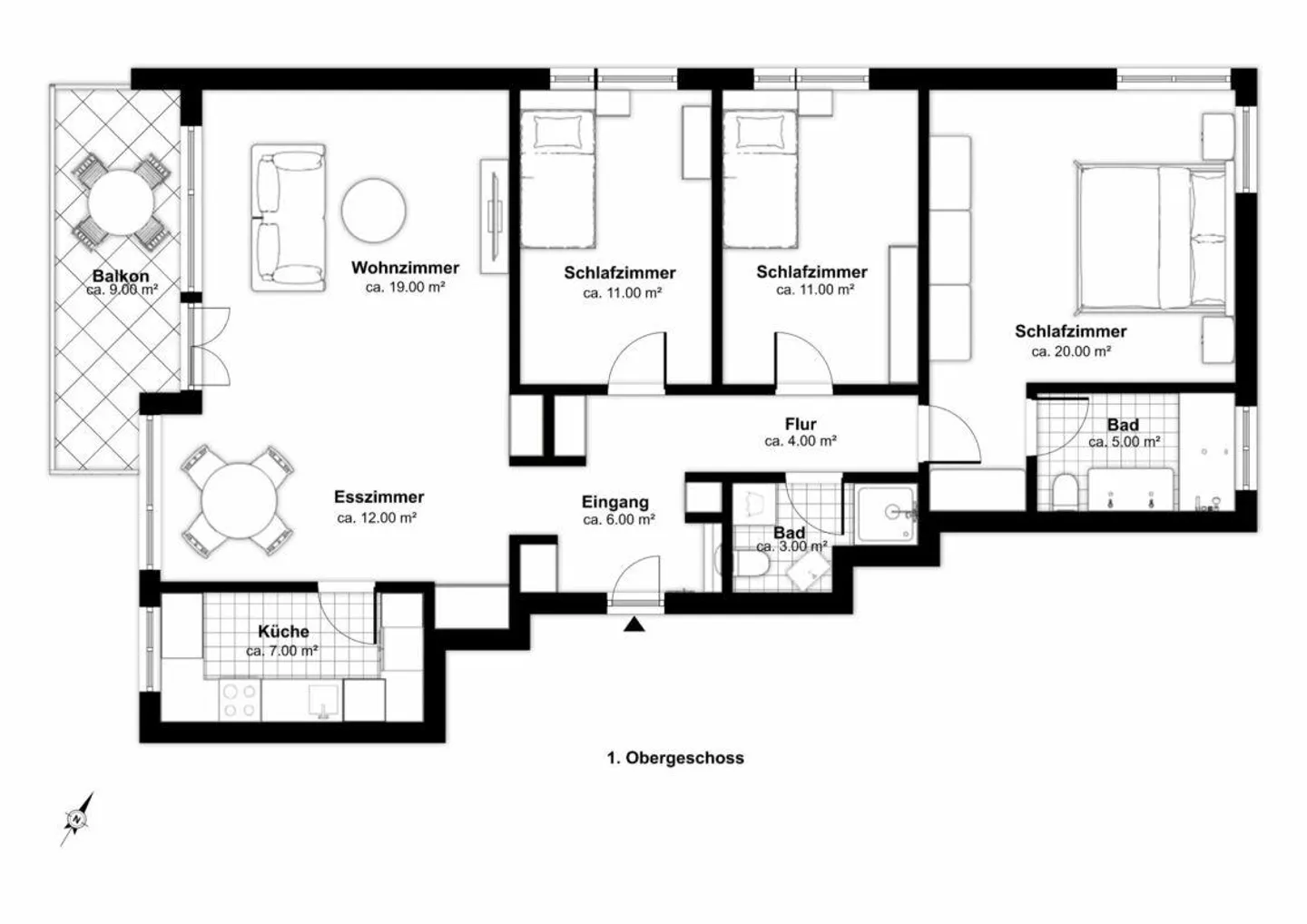 4.5-Zimmer Wohnung - Wohnen in Rapperswil-Jona - Foto 12 von 12
