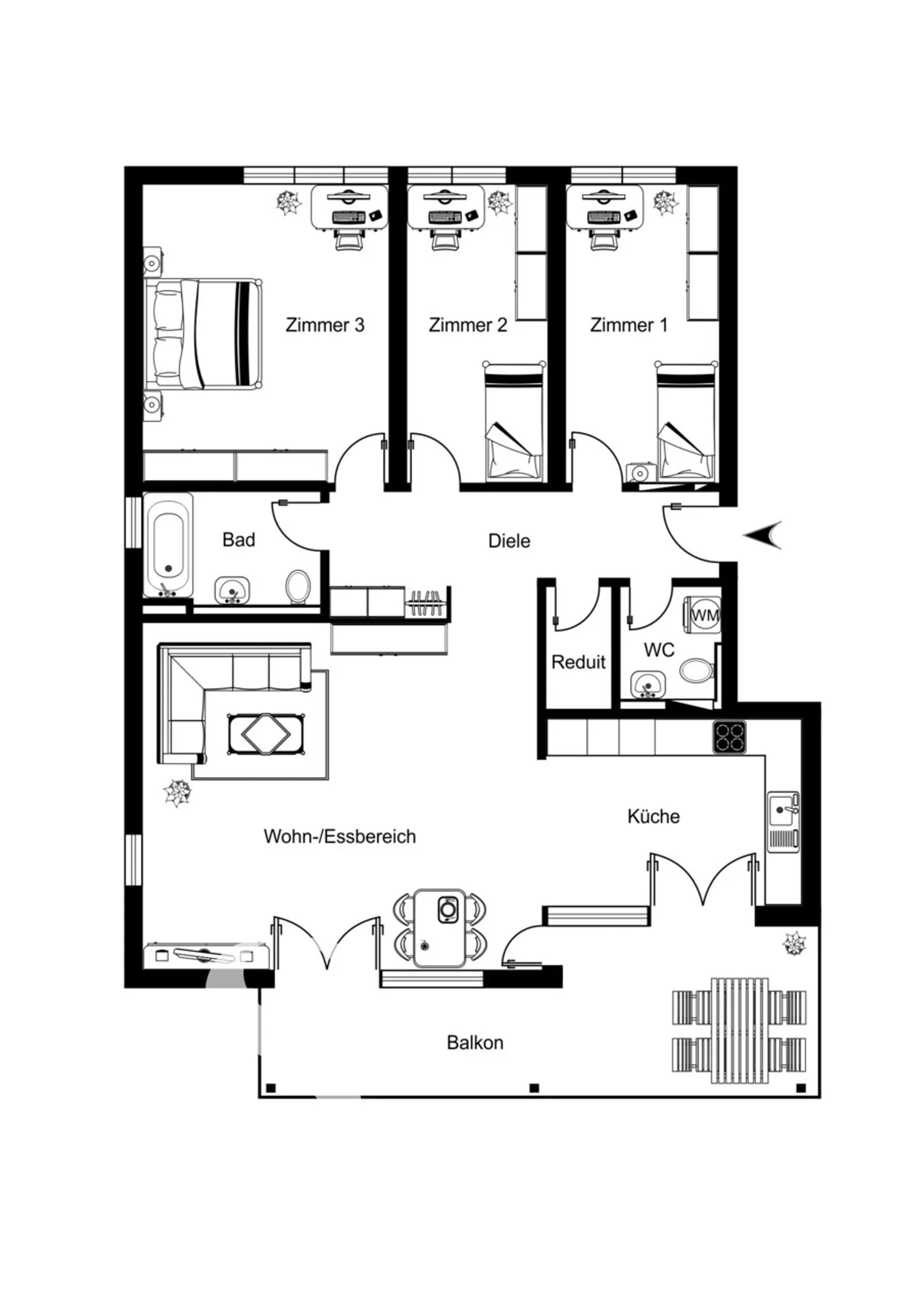 Spacious 4.5-Room Apartment - Photo 7 of 15