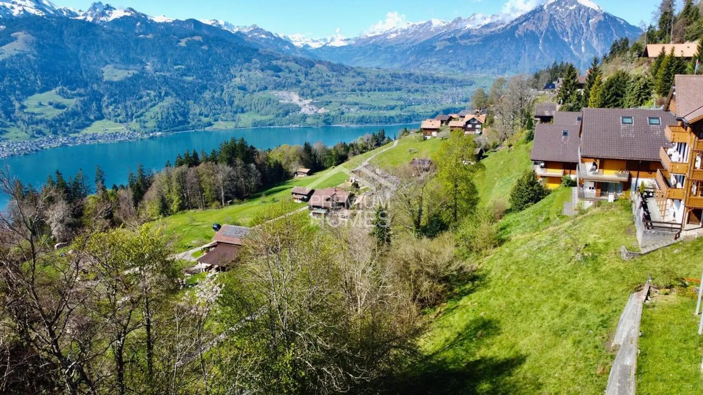 Fascination pure ! - Terrain constructible unique avec vue sur la montagne et le lac ! - Photo 3 sur 7