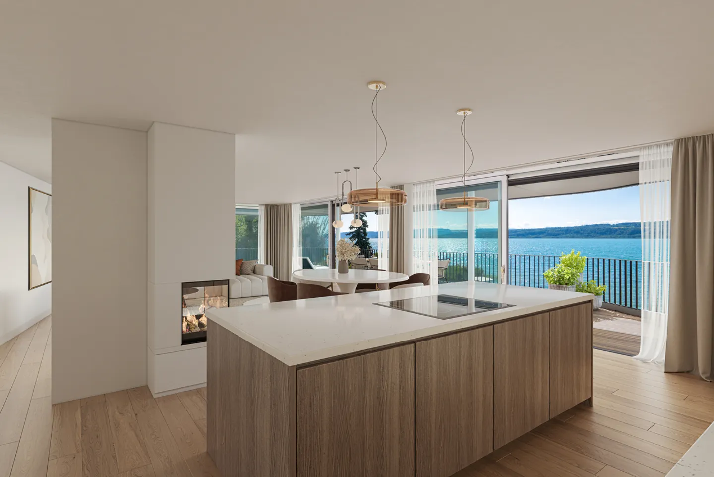 Neues Apartment mit Blick auf den See - Foto 2 von 7