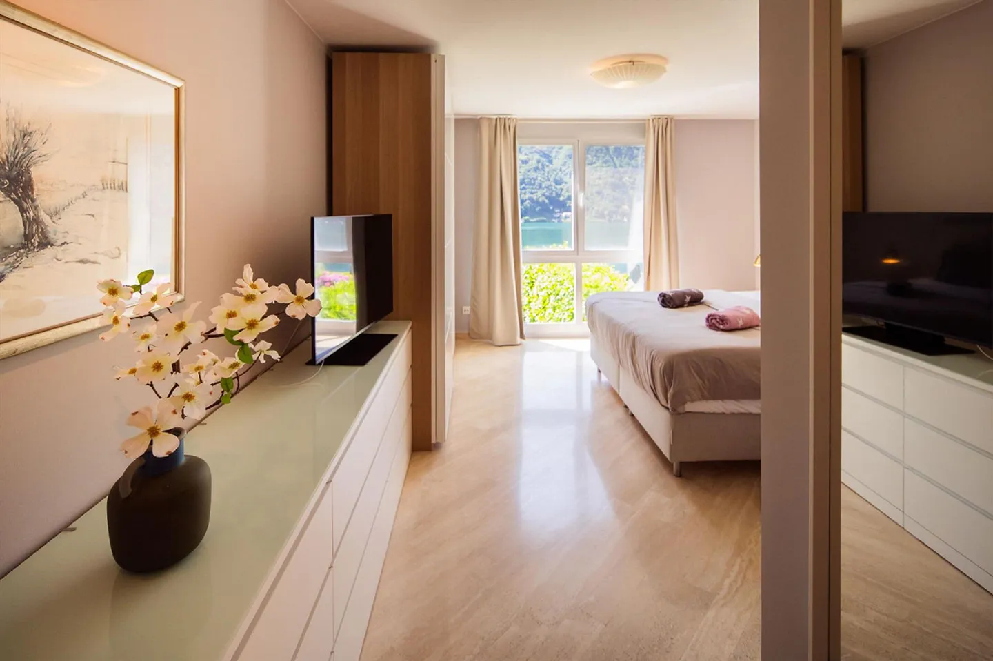 Exclusive 3 1/2 room apartment with lake view in Morcote - Photo 7 of 14