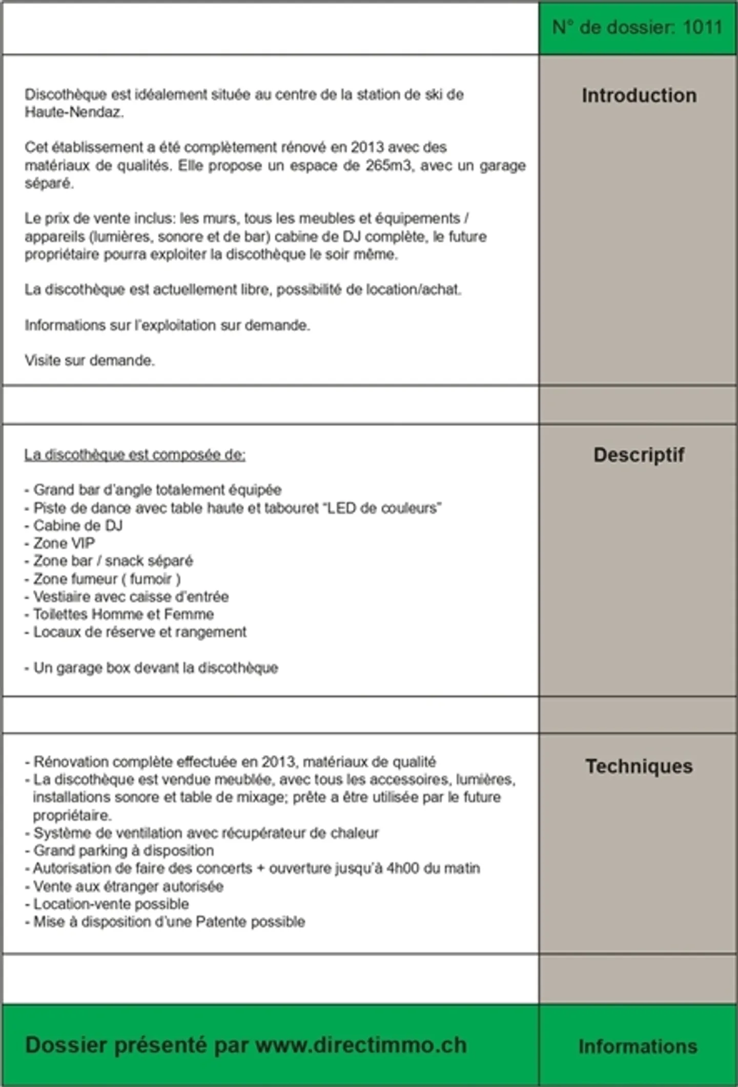 Discothèque / Bar dans un emplacement idéal au cœur de Haute-Nendaz - Photo 2 sur 9