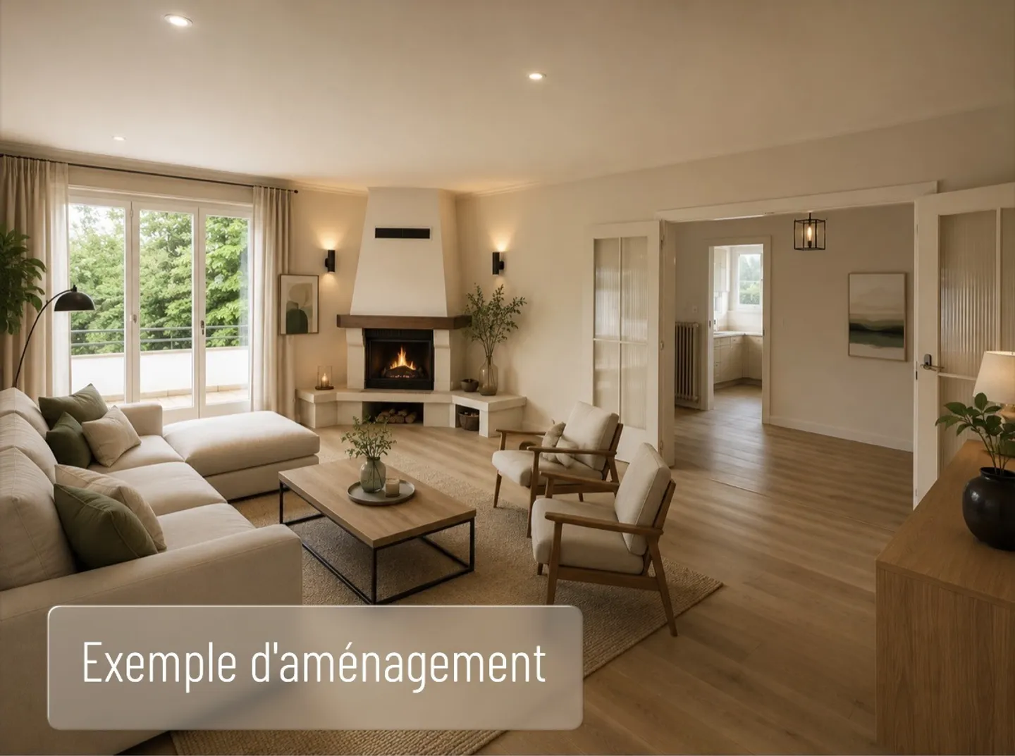 Bungalow charmant avec 2 appartements et grand jardin bordé d'arbres - Photo 6 sur 13