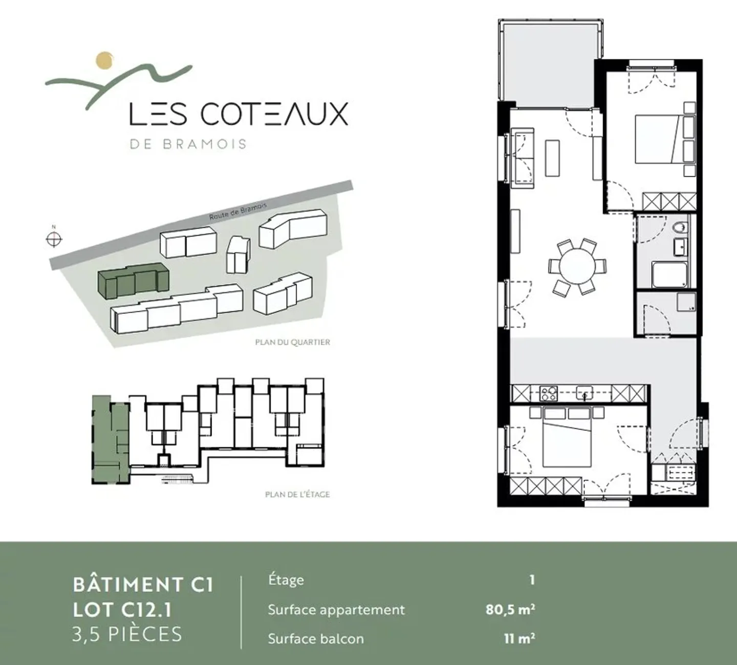 Charmante 3.5 Zimmer Wohnung - Foto 9 von 9