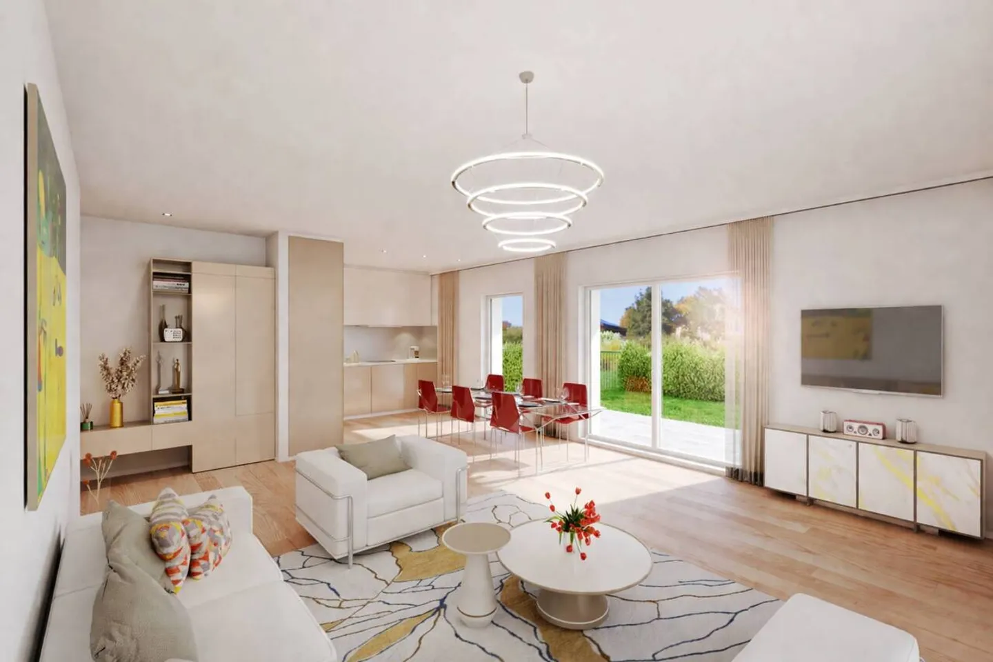Appartement de deux pièces et demie au rez-de-chaussée avec jardin - Photo 8 sur 11