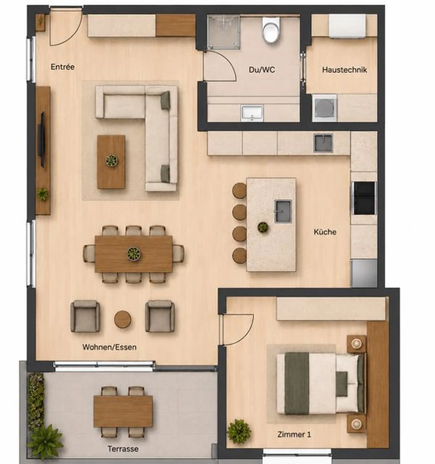Moderne Terrassenwohnung in Jona - Foto 12 von 12