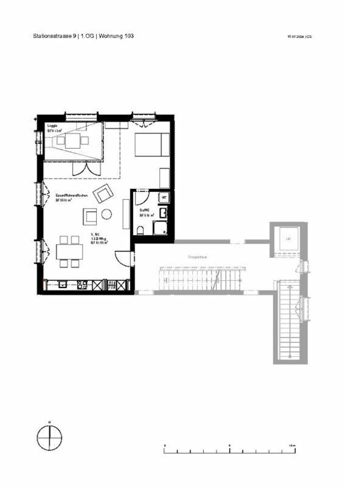 Single apartment in the central development of Arnegg - Photo 6 of 6
