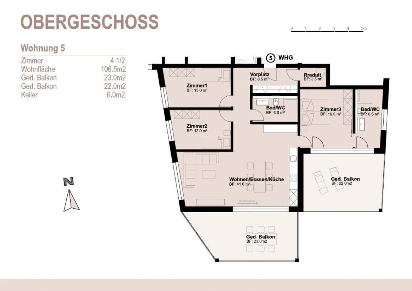 Modernes Apartment in Familiengegend - Foto 2 von 10