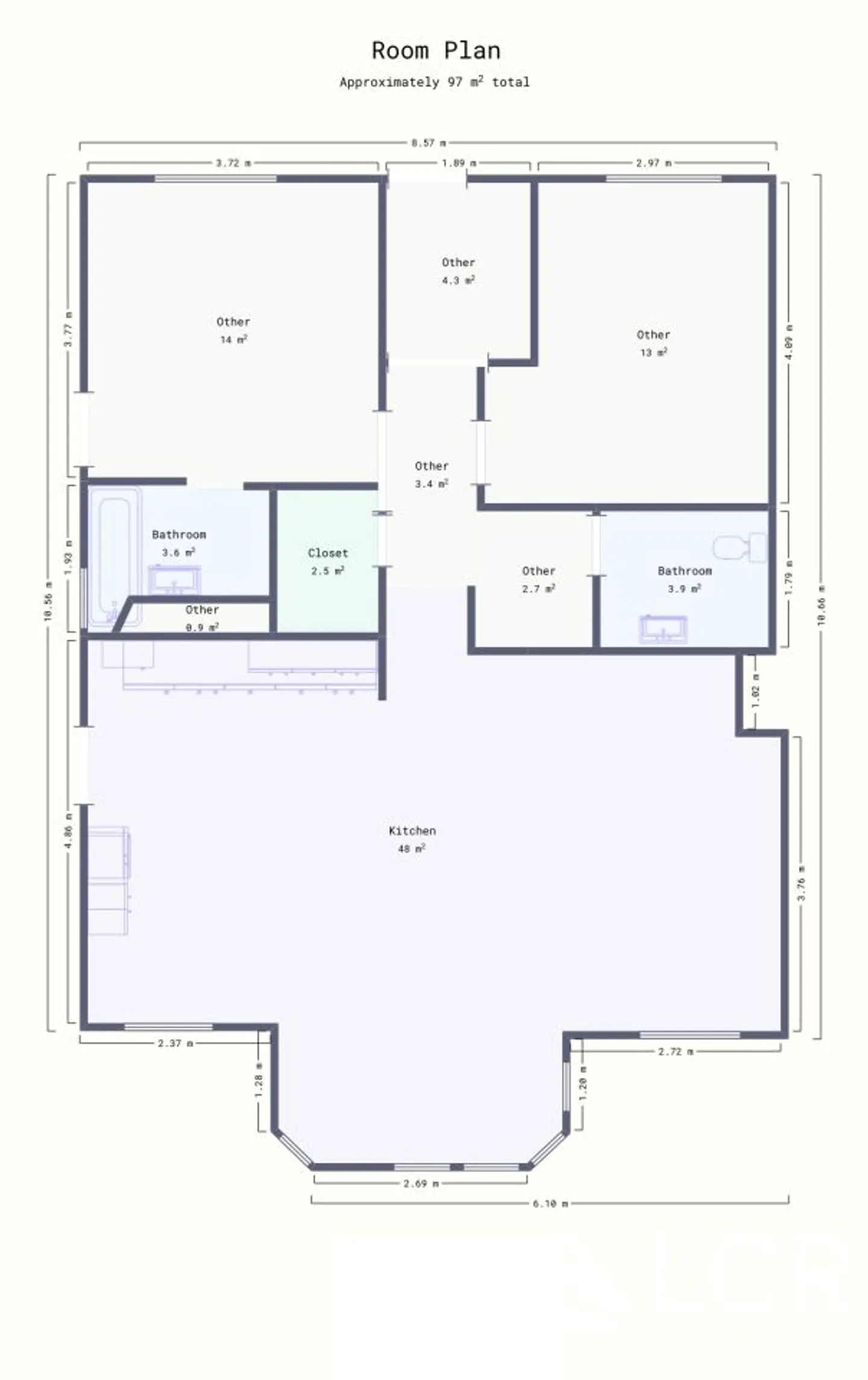 Magnifico appartamento 4p / 2 camere / Vista mozzafiato sul lago e sulle montagne - Foto 12 di 12